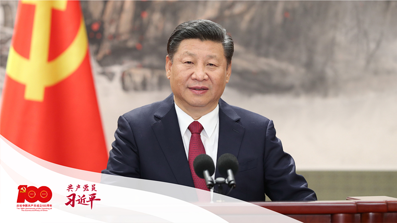 2017年10月25日，習(xí)近平等十九屆中共中央政治局常委同中外記者見面。這是習(xí)近平發(fā)表重要講話。